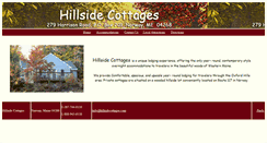 Desktop Screenshot of hillsidecottages.com